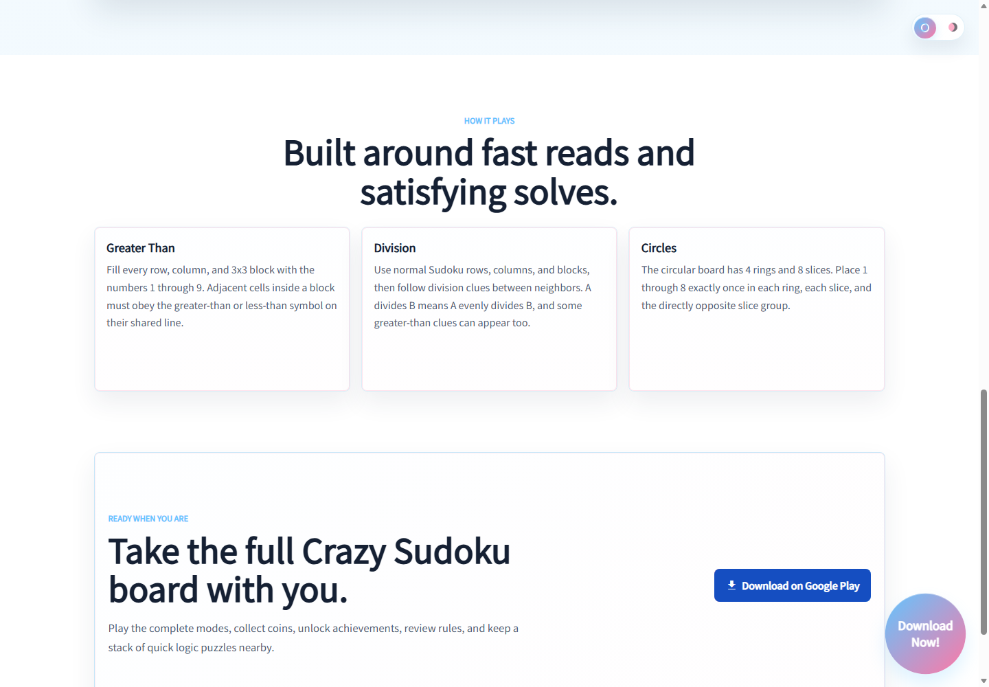 Crazy Sudoku Demo Site screenshot 3