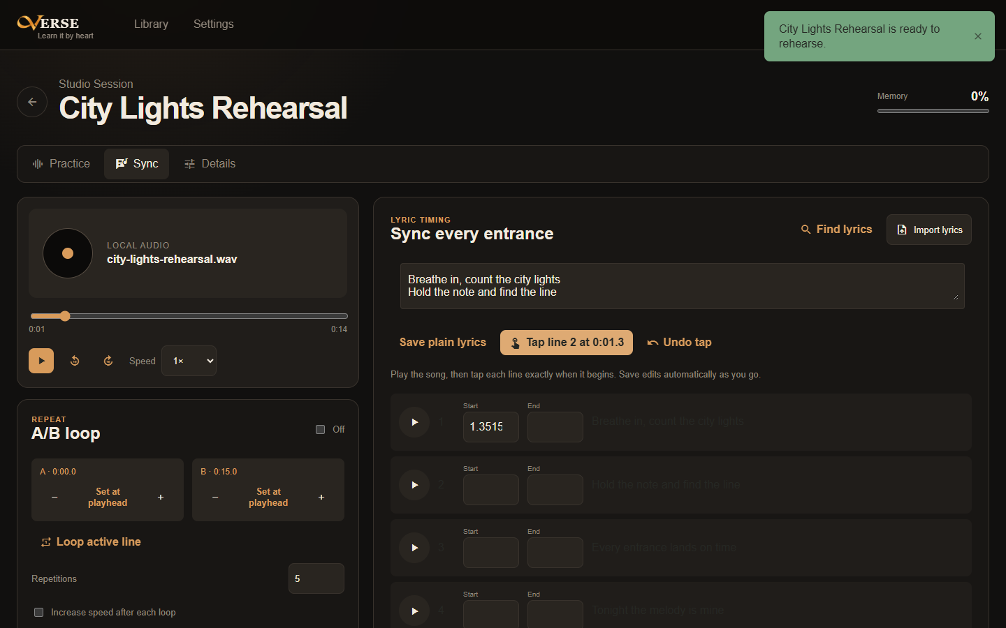 Verse product screenshot 2